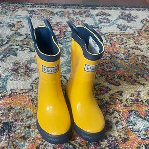 Hatley Kids' Yellow and Navy Rain Boots
